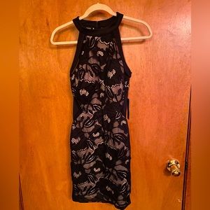 Sexy black fitted dress with cutouts NWT